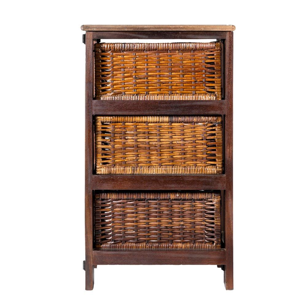 Eldridge 16.75" 3-Baskets Storage Chest