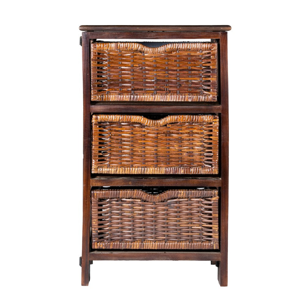 Eldridge 16.75" 3-Baskets Storage Chest