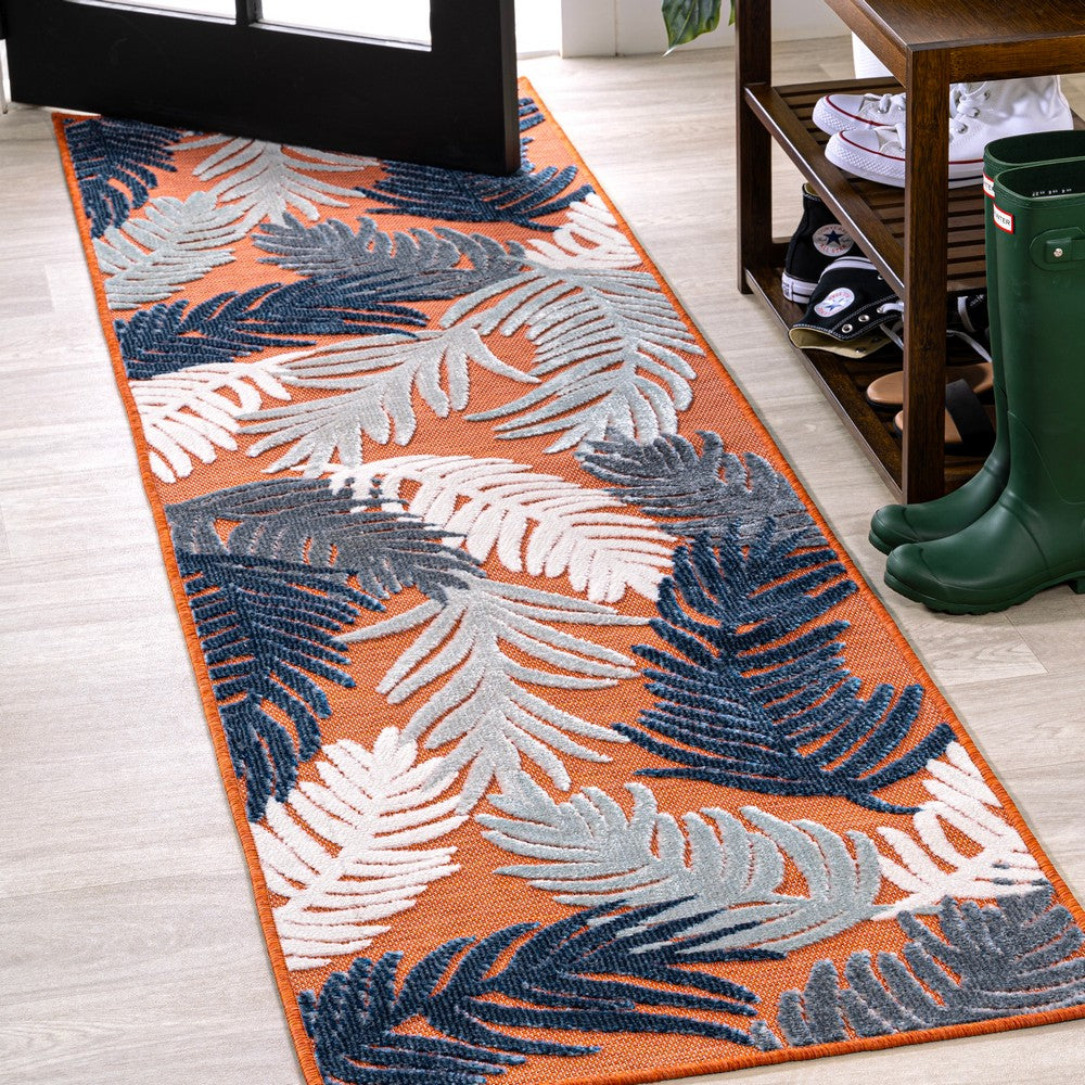 Tropical High-Low Tropical Palm Indoor/Outdoor Area Rug