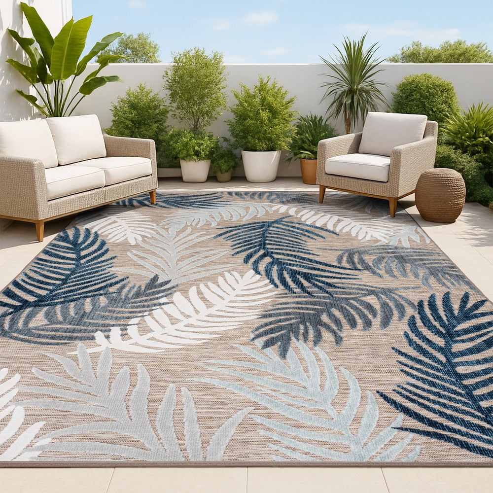 Tropical High-Low Tropical Palm Indoor/Outdoor Area Rug
