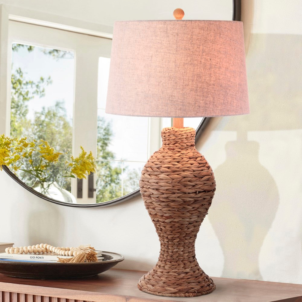 Kyla 31" Seagrass Weave LED Table Lamp