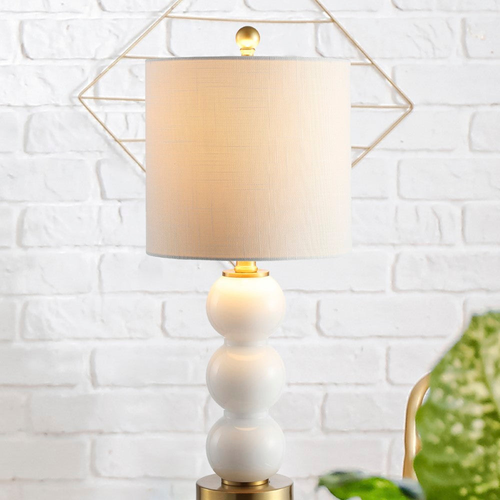 Bowery 21" Glass/Metal LED Table Lamp