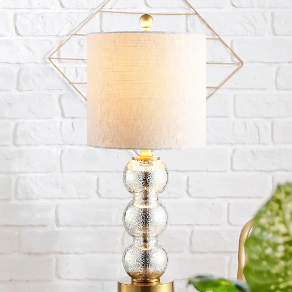 Bowery 21" Glass/Metal LED Table Lamp