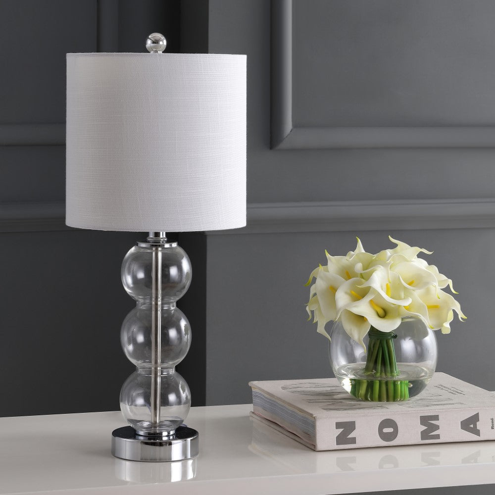 Bowery 21" Glass/Metal LED Table Lamp