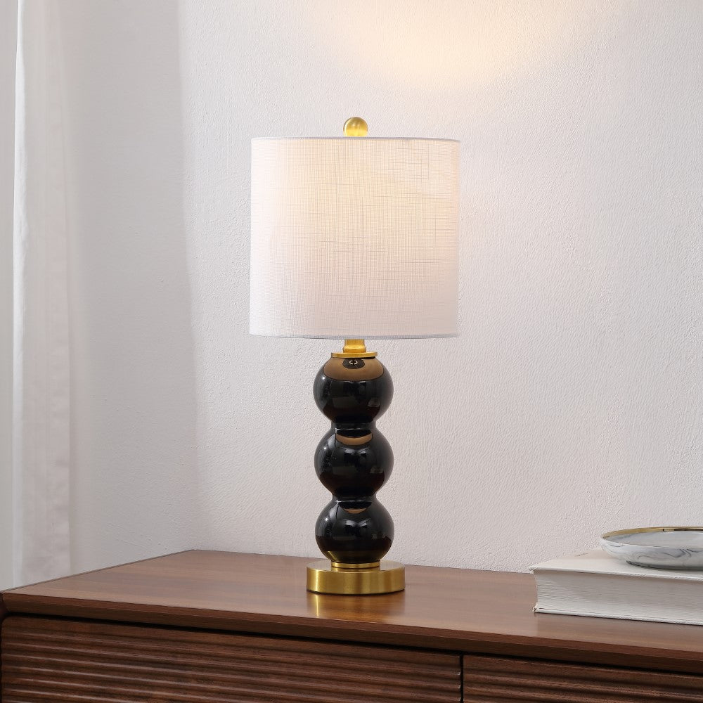 Bowery 21" Glass/Metal LED Table Lamp