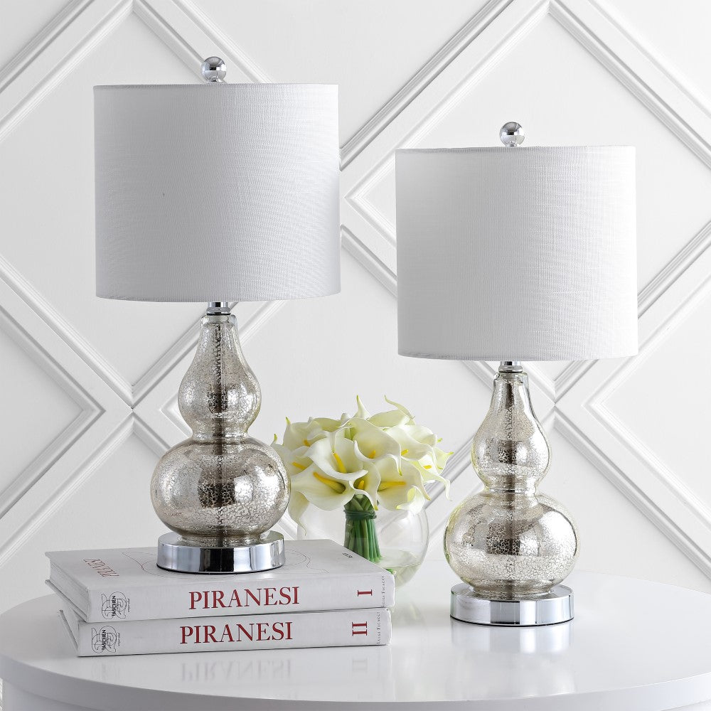 Aliza 20.5" Mini Glass LED Table Lamp