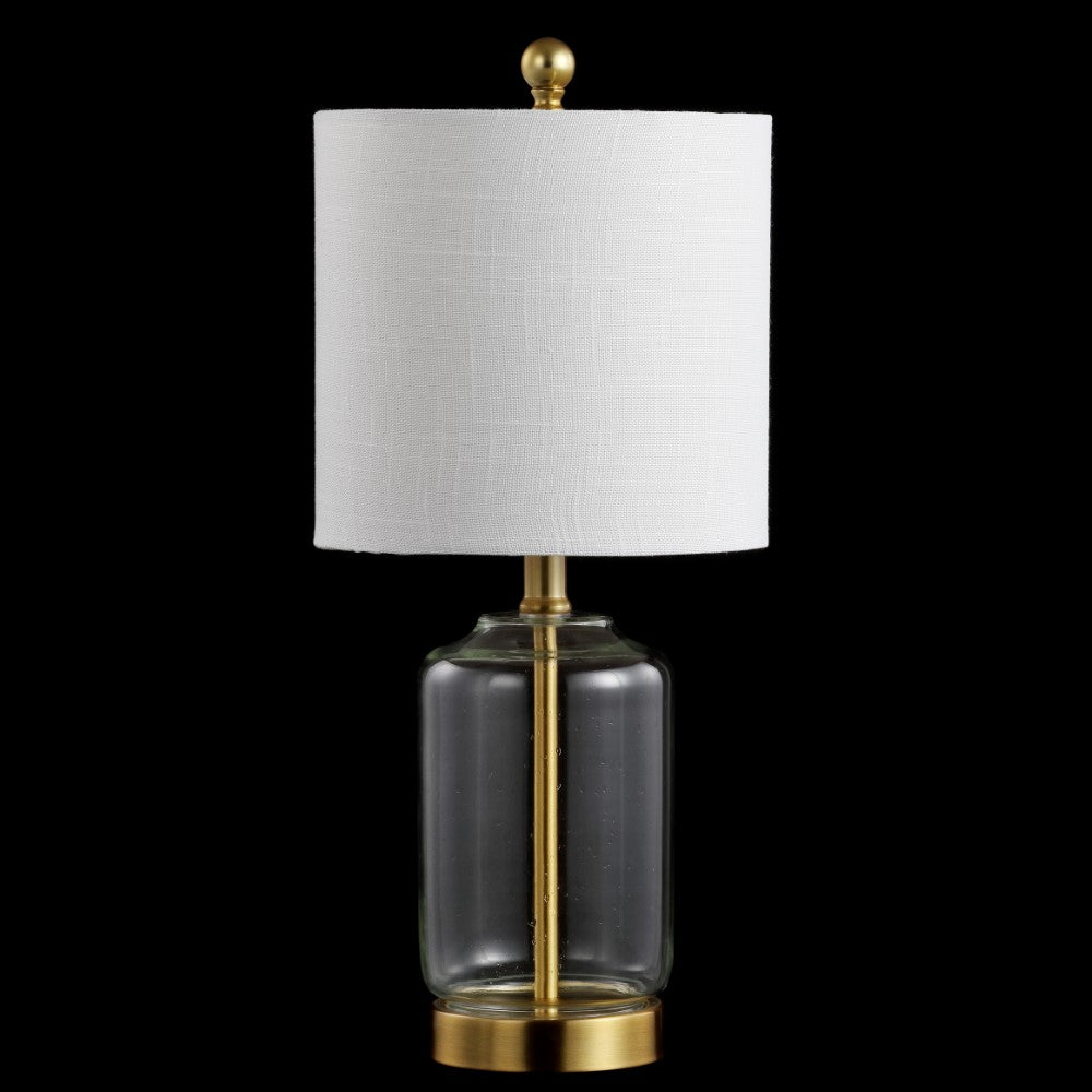 Owl 20.5" Glass/Metal LED Table Lamp