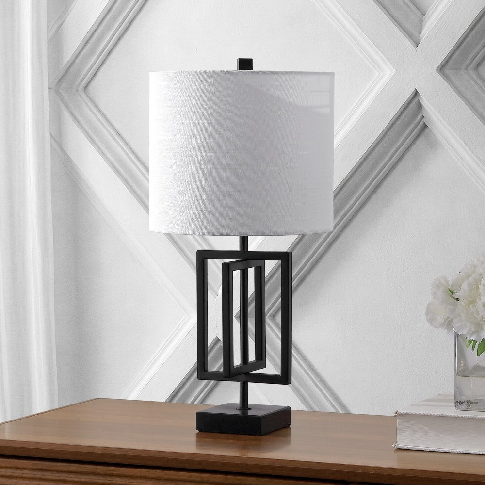 Budgie 20.25" Metal/Marble LED Table Lamp