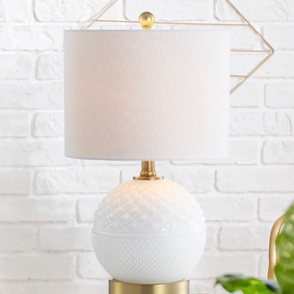 Delhi 20.5" Glass/Metal LED Table Lamp