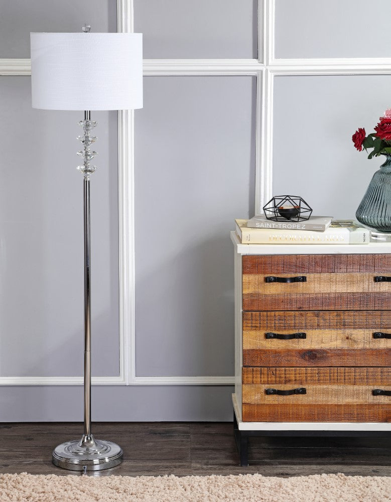 Kylan 60.5" Crystal/Metal LED Floor Lamp