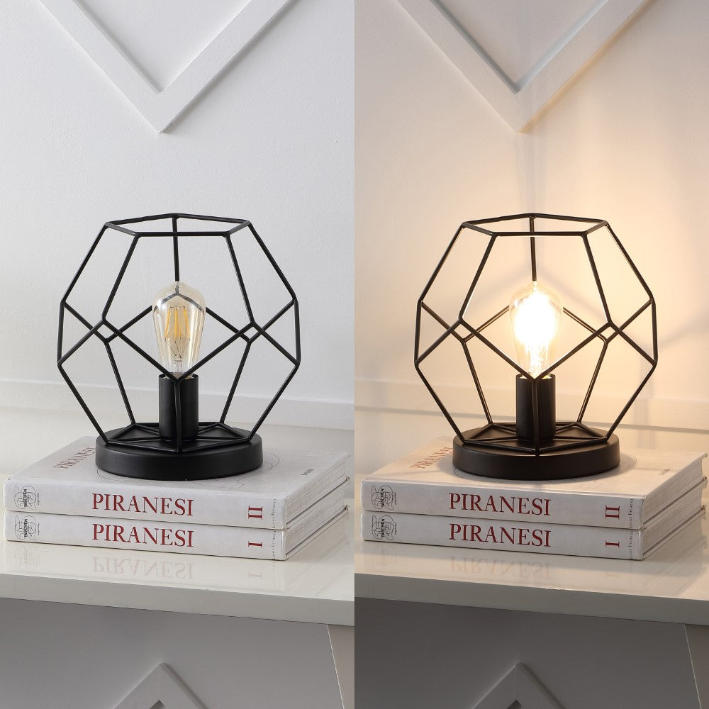 Buzzard 10" Metal/Marble LED Table Lamp