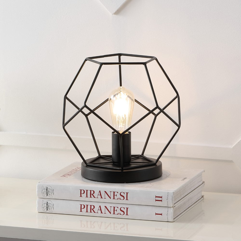 Buzzard 10" Metal/Marble LED Table Lamp