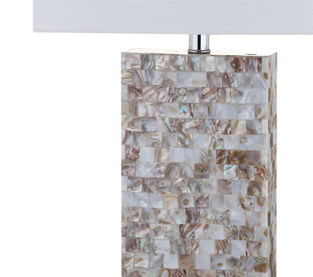 Lola 29" Seashell and Crystal LED Table Lamp