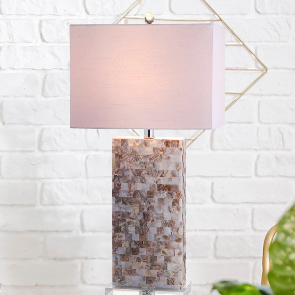 Lola 29" Seashell and Crystal LED Table Lamp
