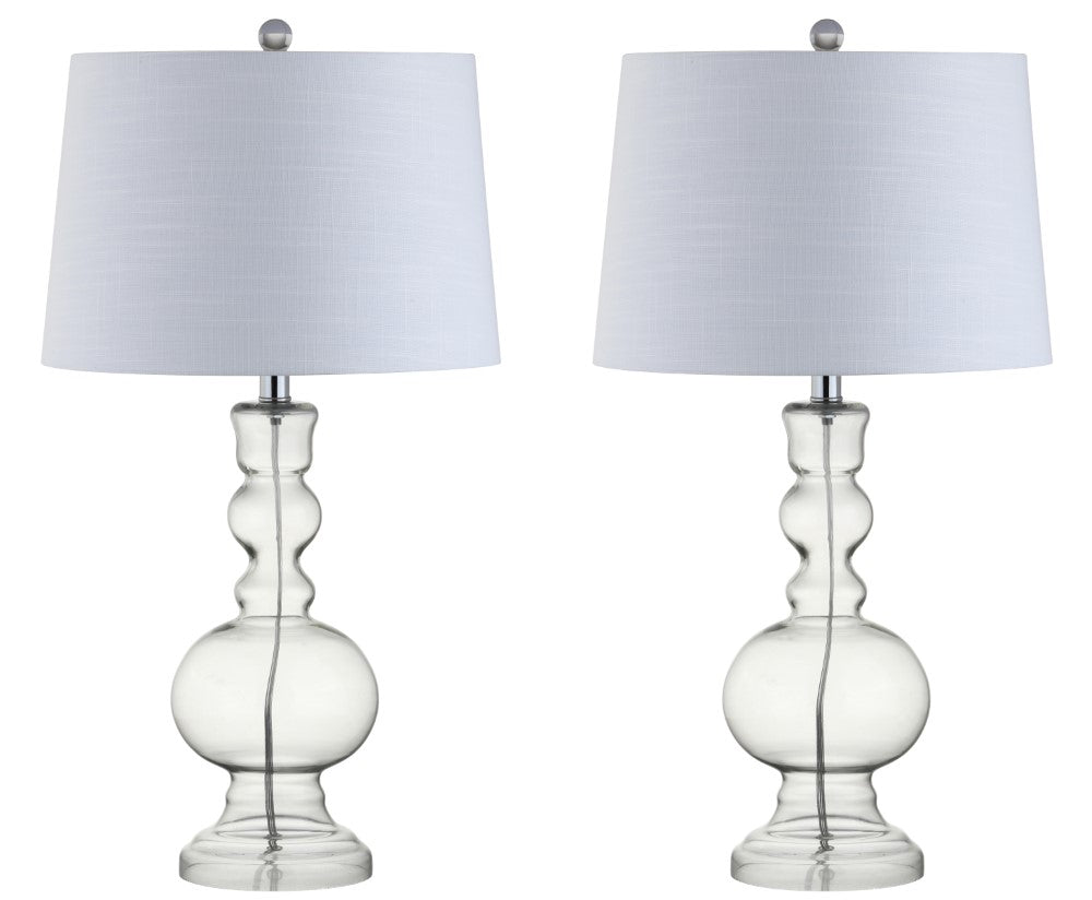 Kelly 28.5" Glass LED Table Lamp, Set of 2