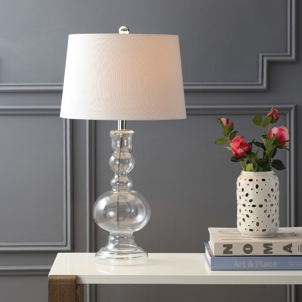 Kelly 28.5" Glass LED Table Lamp, Set of 2