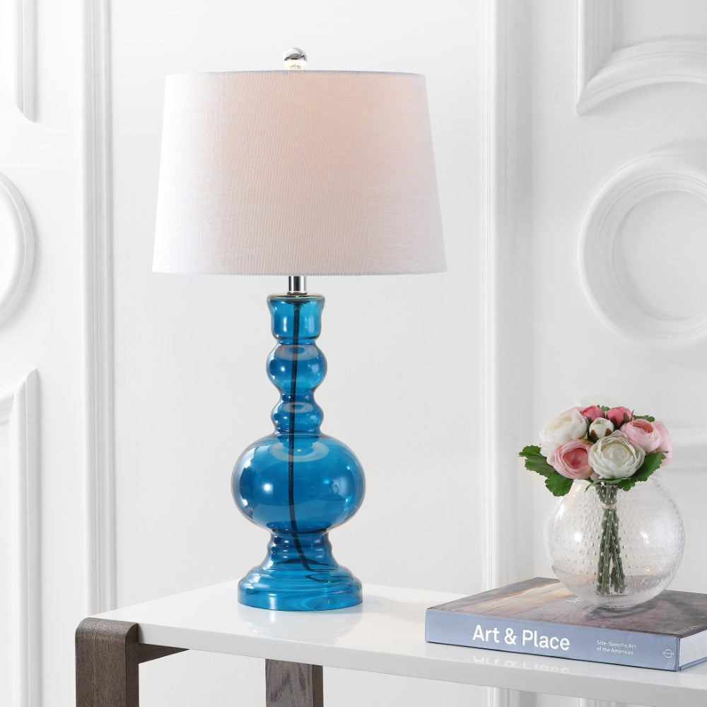 Kelly 28.5" Glass LED Table Lamp, Set of 2