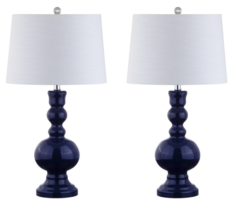 Kelly 28.5" Glass LED Table Lamp, Set of 2