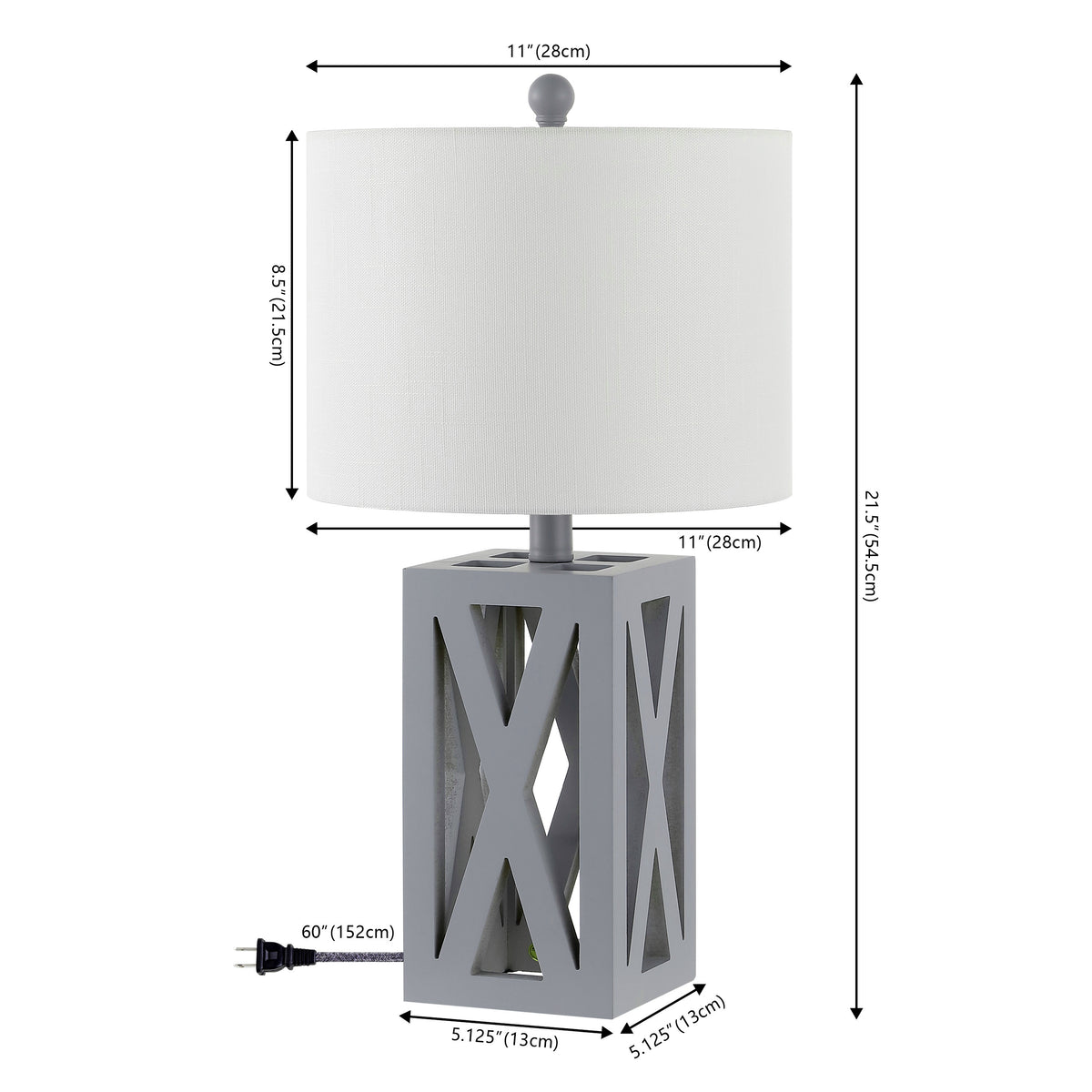 Bullfinch 21.5" Wood LED Table Lamp