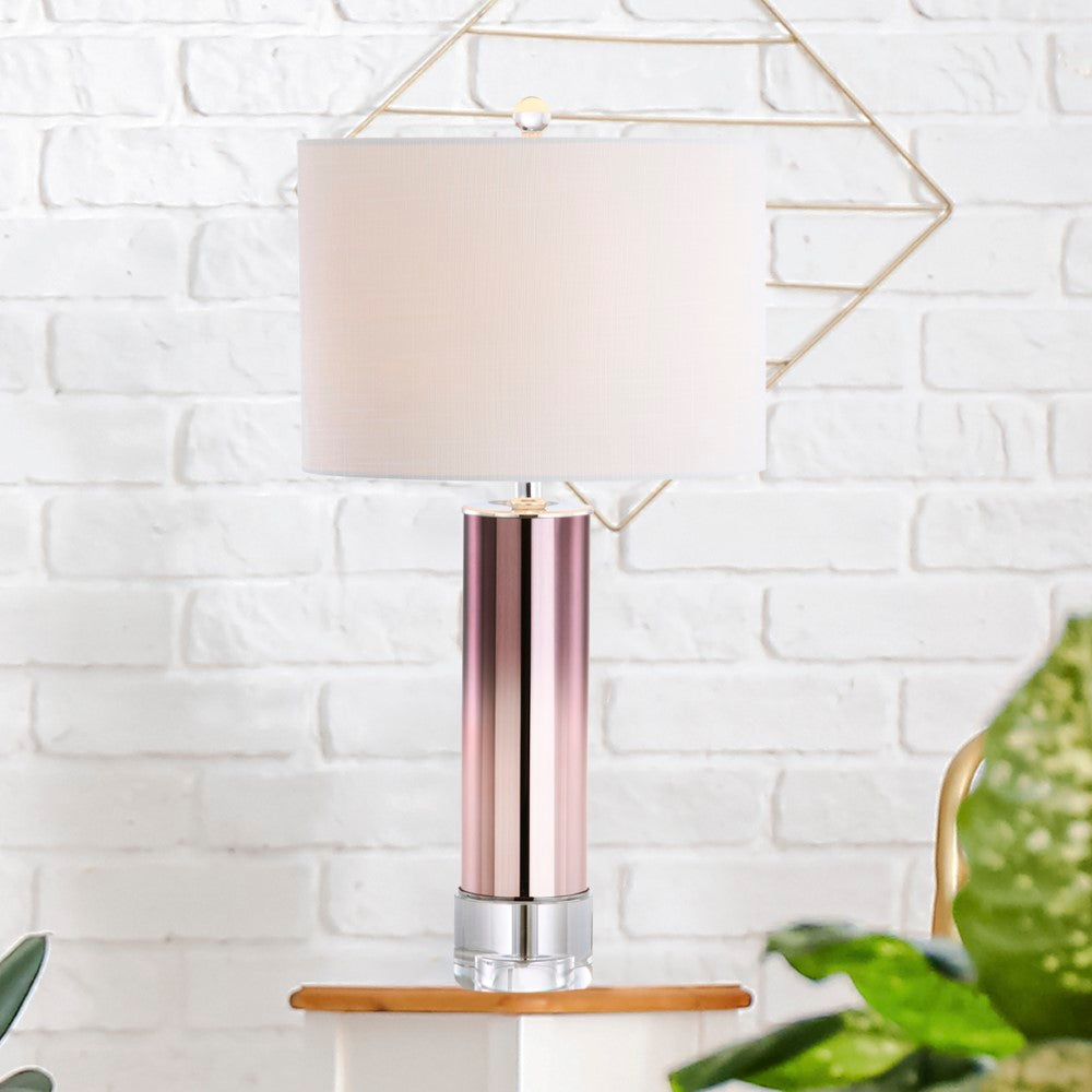Amber 27" Glass/Crystal LED Table Lamp