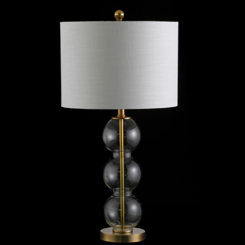 Max 27" Glass Triple-Sphere LED Table Lamp, Set of 2