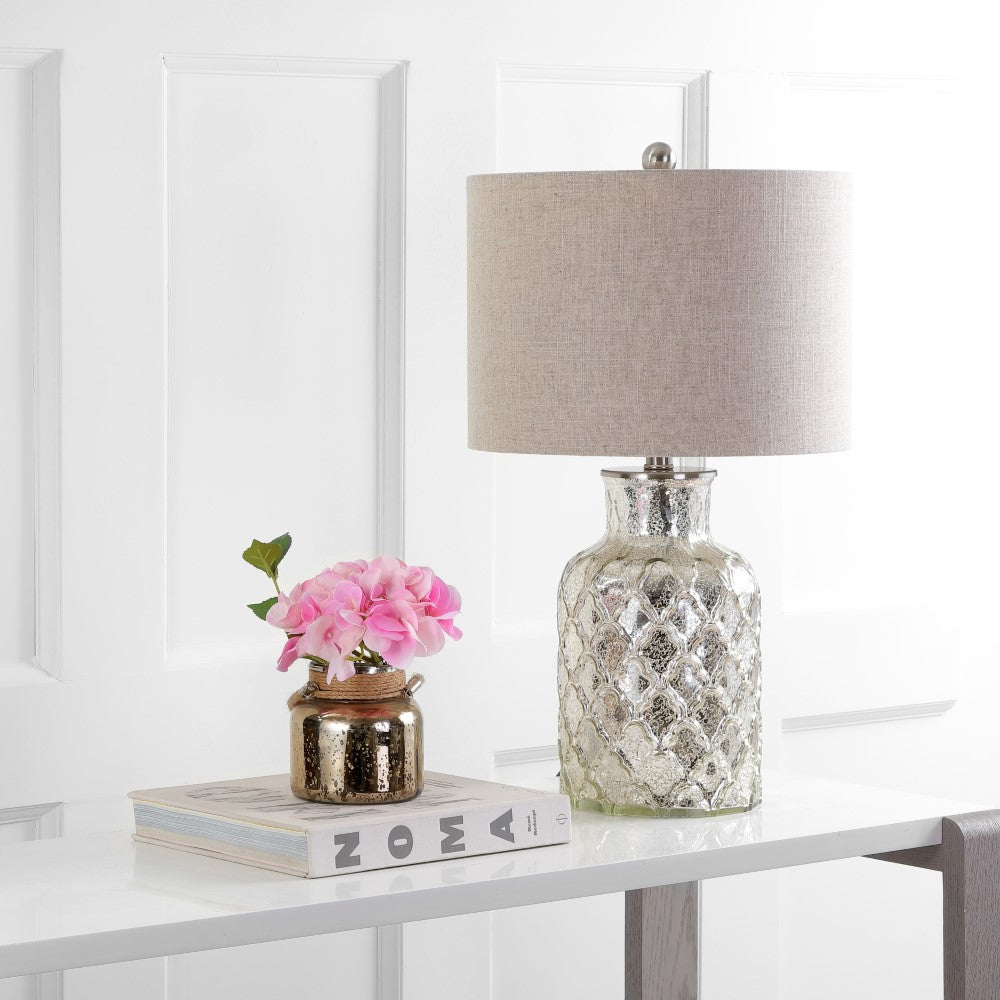 Jacob 24.5" LED Glass Table Lamp, Set of 2