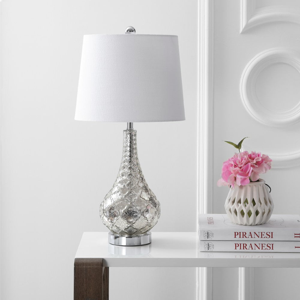 Calvin 25.5" Glass LED Table Lamp, Set of 2