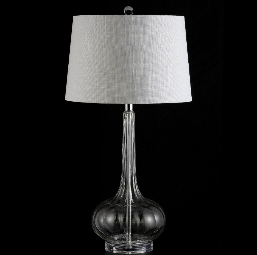 Sophia 28.5" Glass Teardrop LED Table Lamp, Set of 2