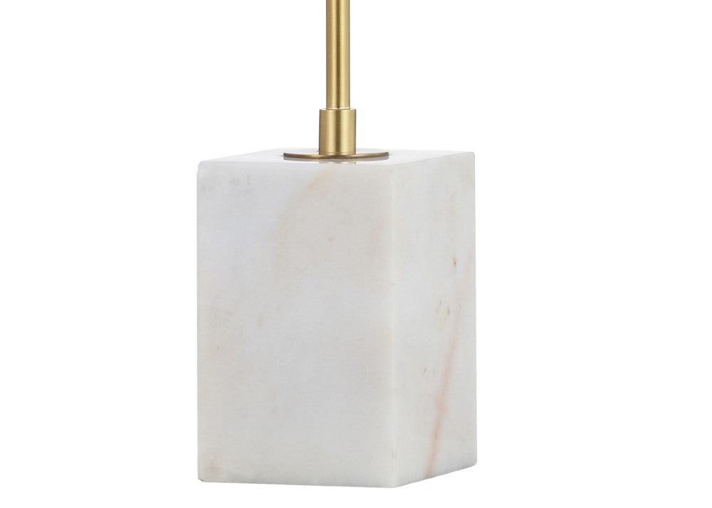 Dragonfly 26" Gold Arched Metal with Marble Base LED Table Lamp