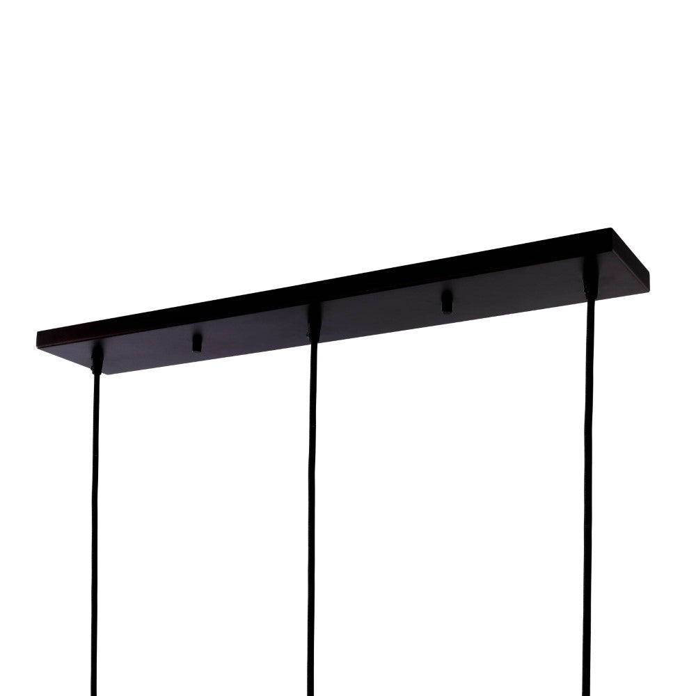 Cooper 25.5" Farmhouse Contemporary Glass Linear LED Pendant