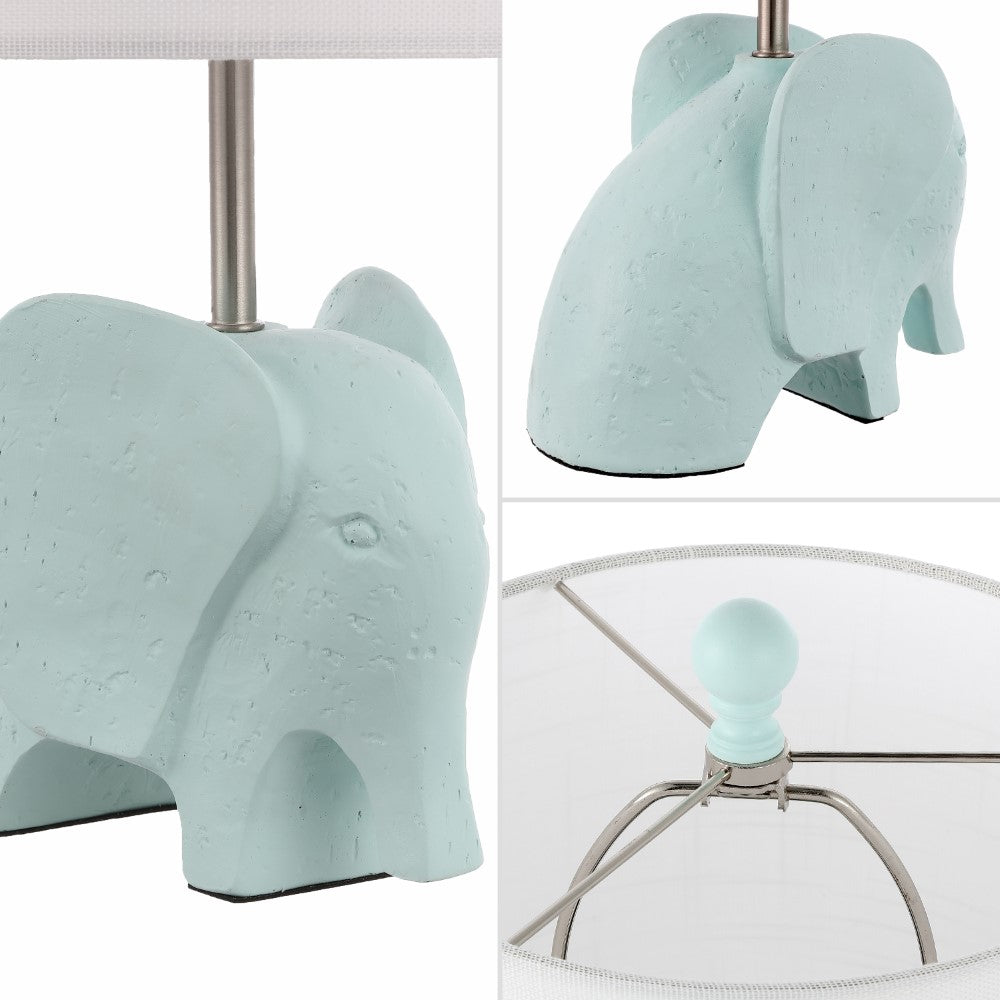 Koda Eclectic Southwestern Resin/Iron Elephant LED Kids Table Lamp