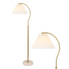 Brass Gold/White Marble Base