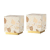 Ivory/Brass Gold (Set of 2)