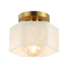 White Marbling/Brass Gold