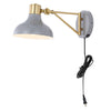 Grey/Brass Gold