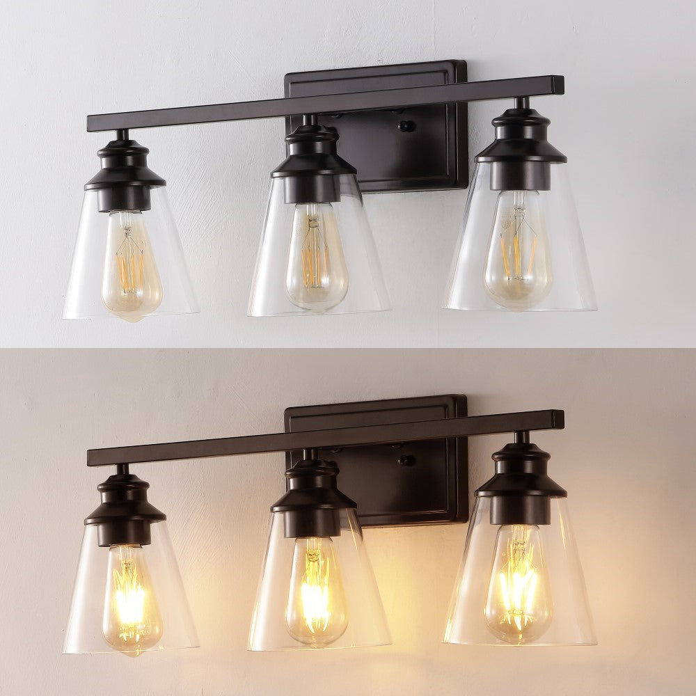 Teamson 22.88" 3-Light Vintage Classic Vanity Light with Bathroom Hardware Accessory Set