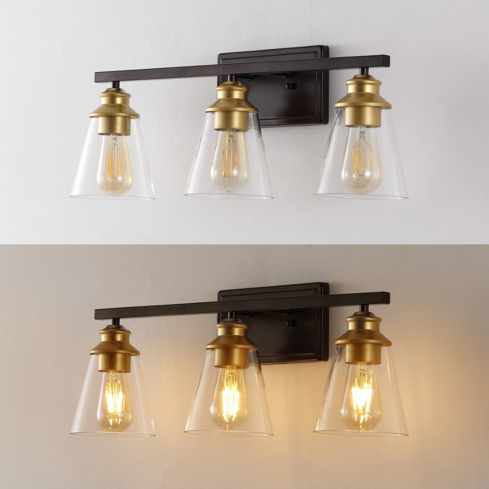 Teamson 22.88" 3-Light Vintage Classic Vanity Light with Bathroom Hardware Accessory Set