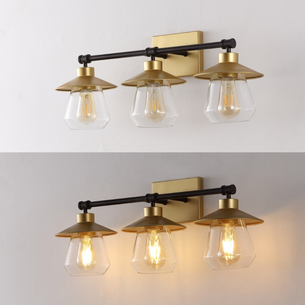 Clayton 26" 3-Light Farmhouse Cottage Vanity Light with Bathroom Hardware Accessory Set