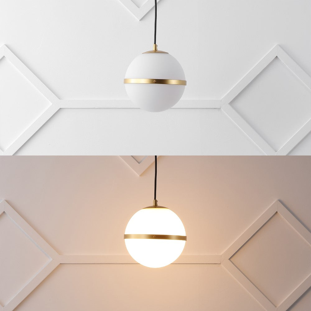 Mango 8" Modern Minimalist Globe LED Pendant Light