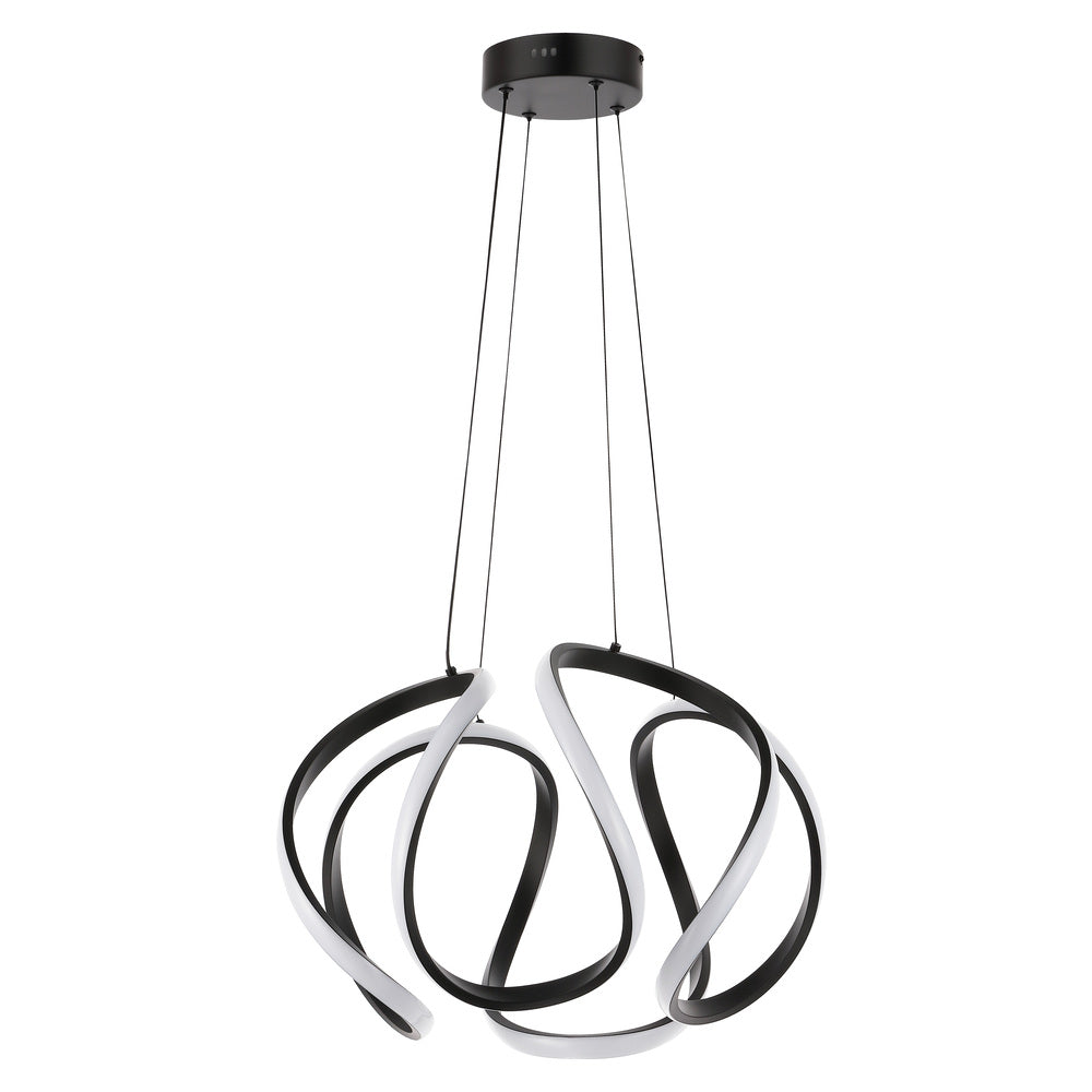 Euphoria 18.5" Contemporary Designer Aluminum/Iron Scribble Integrated LED Pendant Light