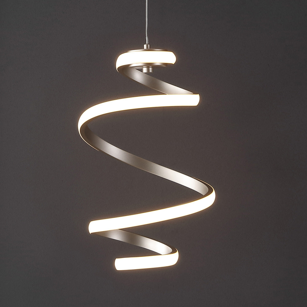 Whirl Modern Minimalist Aluminum/Iron Abstract Integrated LED Pendant