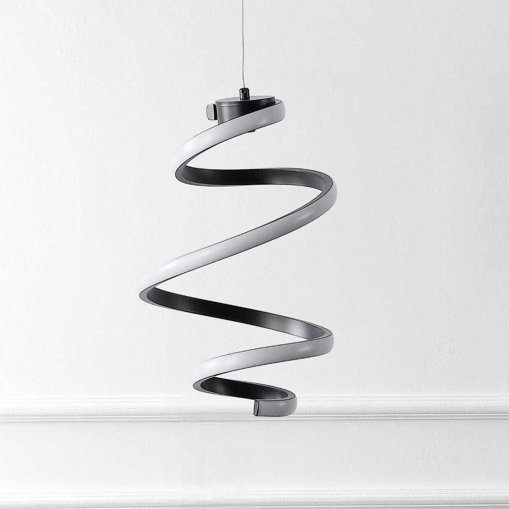 Whirl Modern Minimalist Aluminum/Iron Abstract Integrated LED Pendant