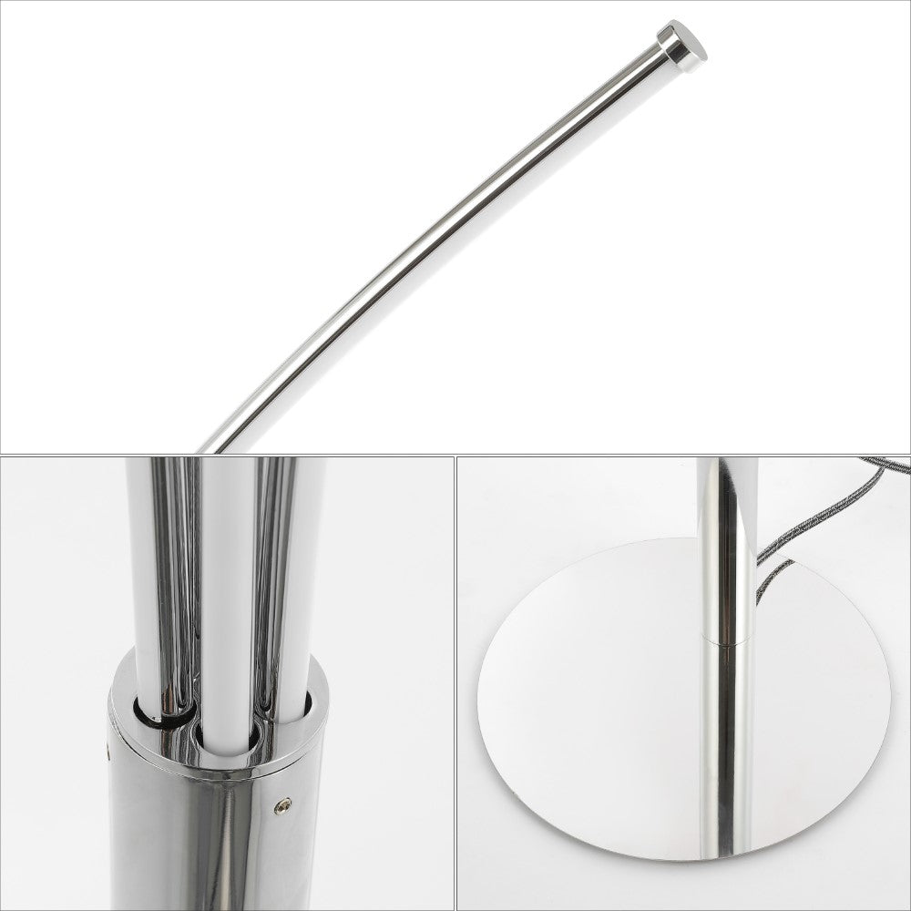 Clay 71" Modern Minimalist Metal 5-Branch Arc Dimmable Integrated LED Floor Lamp