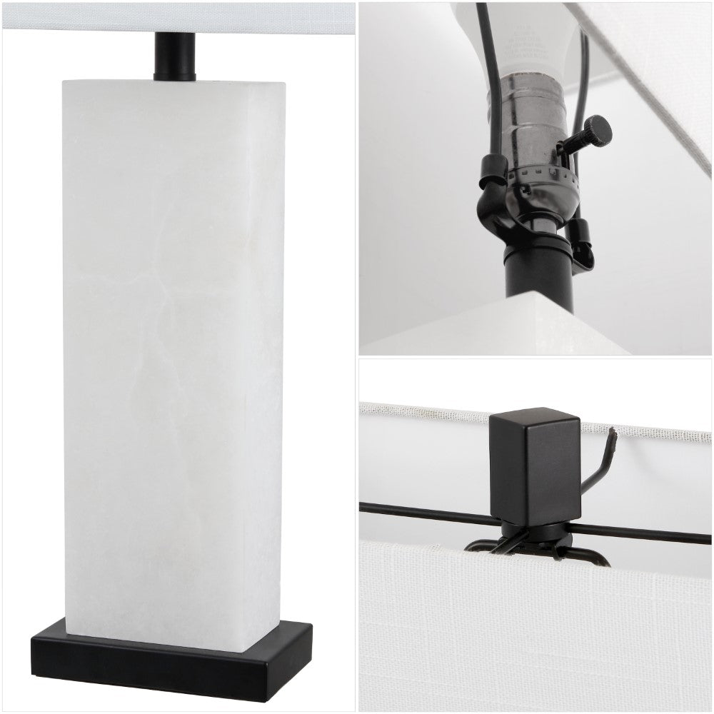 Paxton 27" Alabaster LED Table Lamp