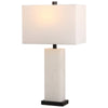White Alabaster/Black