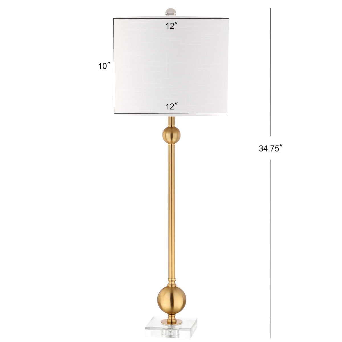Alani 34" Metal LED Table Lamp, Set of 2