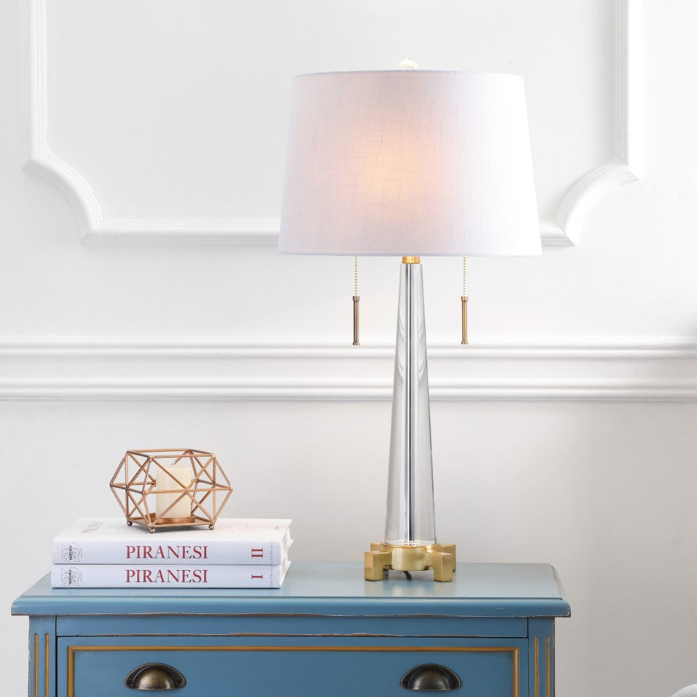 Decker 29.5" 2-Light Crystal LED Table Lamp
