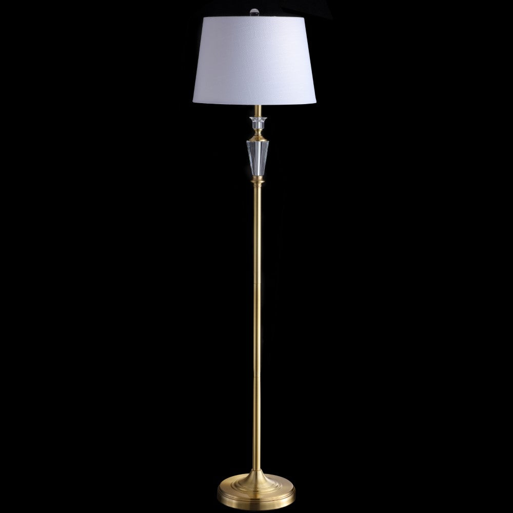 Saul 61" Crystal / Metal LED Floor Lamp