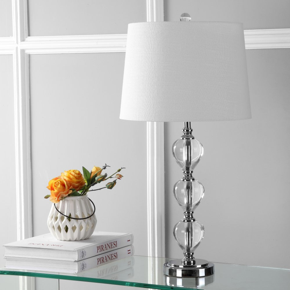 Nathan 27" Crystal LED Table Lamp