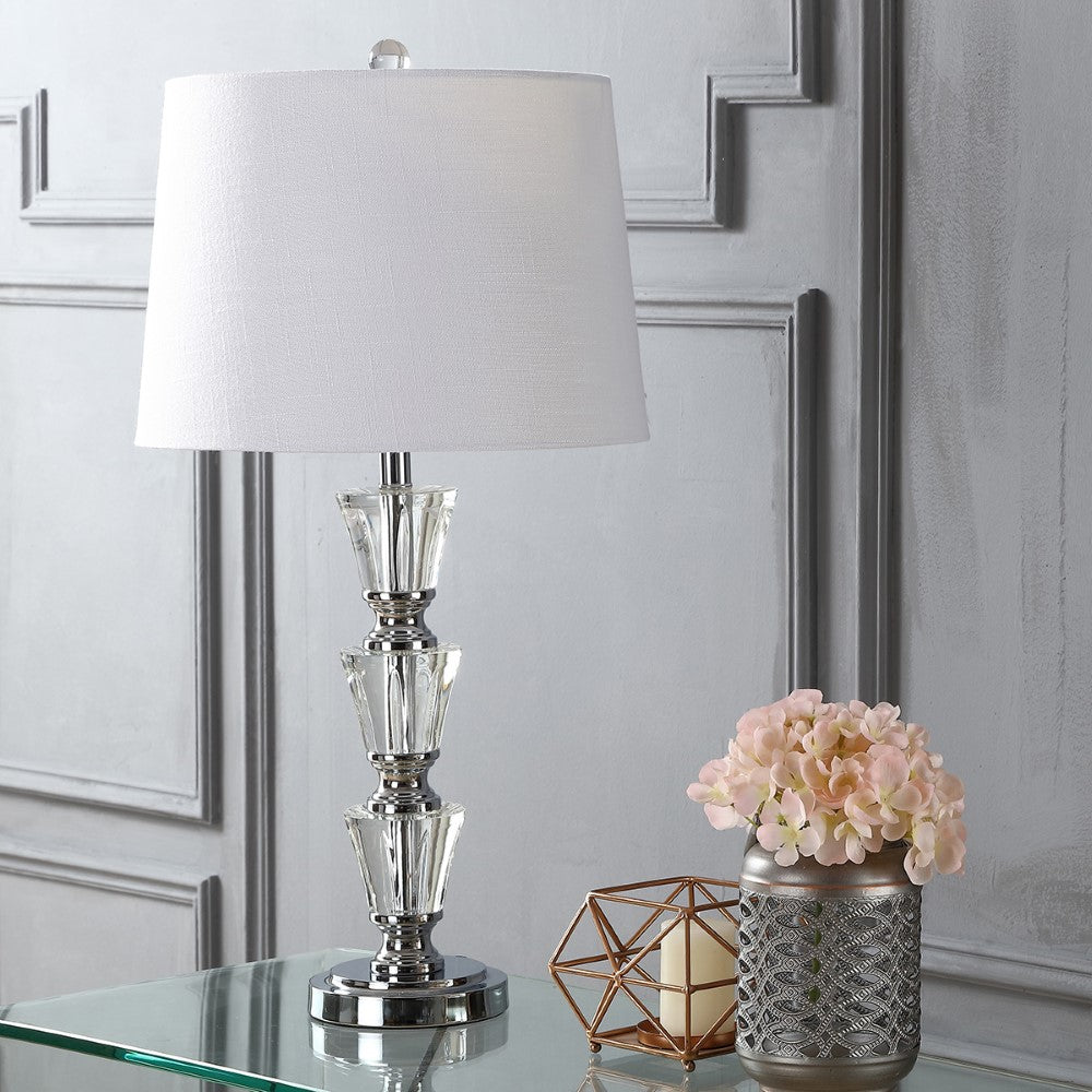 Carmelo 27" Crystal LED Table Lamp, Set of 2